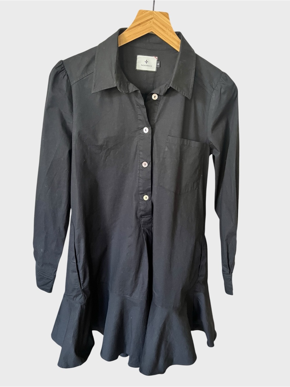 Tuckernuck Callahan shirt black dress.